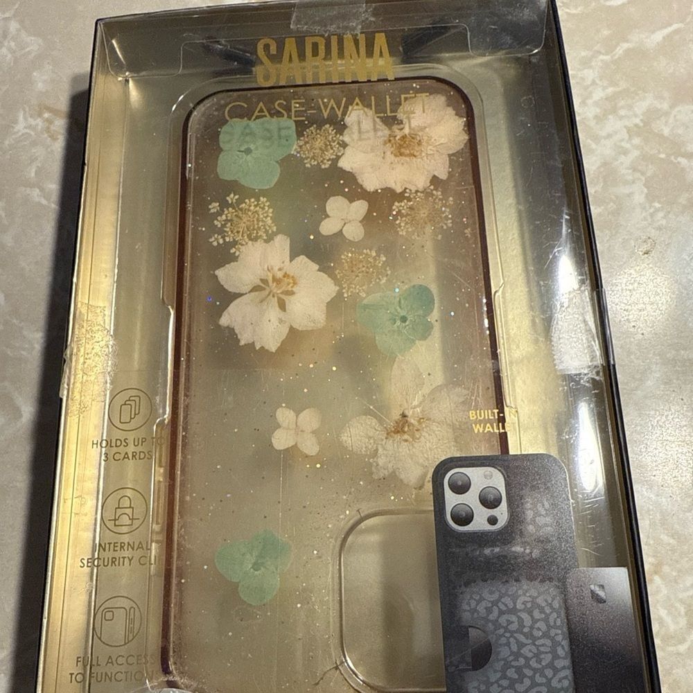 Sarina Resin Phone Case Flower Meadow Series for iPhone 12 Pro Max/iPhone 12 Max